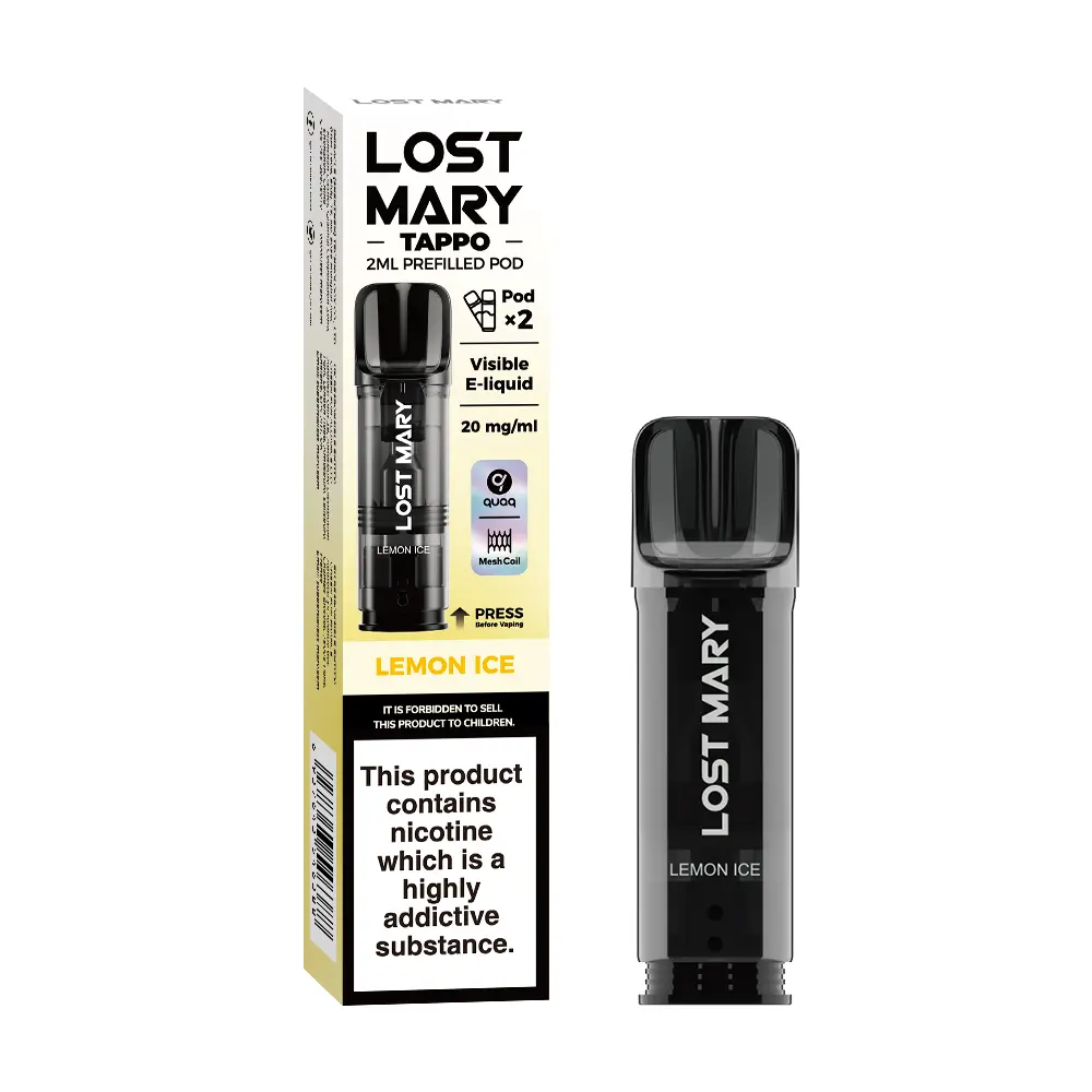  Lemon Ice Lost Mary Tappo Prefilled Pod 